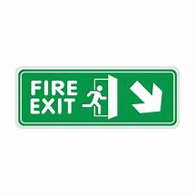 Image result for Fire Exit Sign Clip Art