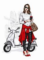 Image result for Biker Girl Painting