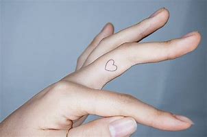 Image result for Heart Tattoo On Ring Finger