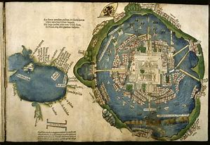 Image result for Map Tenochtitlan Aztec Capital