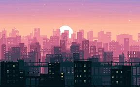 Image result for Pixel Art City Poster