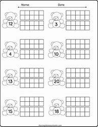 Image result for Double Ten Frame Worksheet