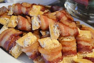 Image result for Bacon Wrapped Crackers