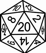 Image result for D20 Dice Clip Art