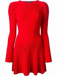 Image result for Red Knit Dress