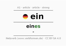 Image result for Ein Words German