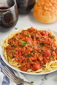 Image result for Spaghetti Meat Sauce