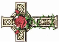 Image result for Celtic Cross with Rose Tattoo