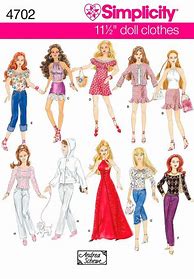 Image result for Barbie Clothes Sewing Patterns