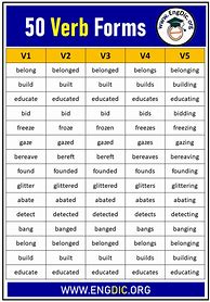 Image result for V5 Verb Form