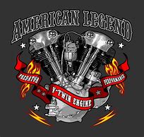 Image result for V-Twin Engine Logo