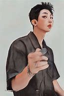 Image result for RM with Girl Fan Art