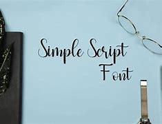 Image result for Simple Script Font