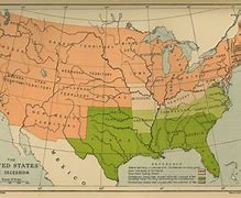 Image result for Secession Map 1861