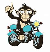 Image result for Monkey Riding a Motorcycle Pixel Art