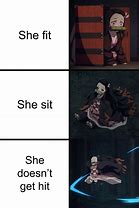 Image result for Angry Nezuko Meme