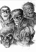 Image result for Cute Monster Line Drawing