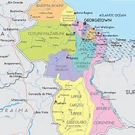 Image result for Guyana Cities Map