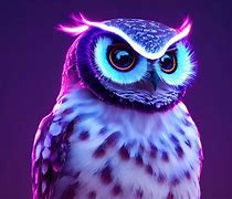 Image result for Scary Owl Neon