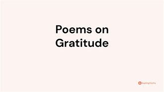 Image result for Poem On Gratitude for God