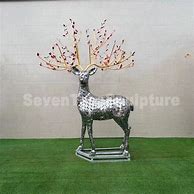 Image result for Life-Size Reindeer Statue Outdoors