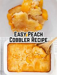 Image result for Easy Peach Cobbler