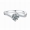 Image result for Moissanite Rings in White Gold