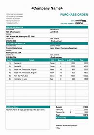 Image result for Purchase Order Format