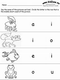 Image result for Vowel Sounds Worksheets