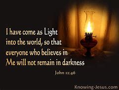 Image result for John 12 46 Candle