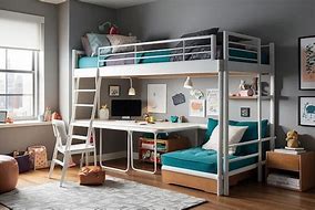 Image result for Loft Bed in Small Space