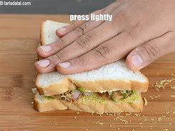 Image result for Sev Puri Sandwich