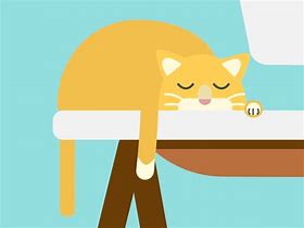 Image result for A Cat Sleeping Cartoon