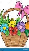 Image result for flower basket clip art black and white