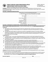 Image result for Blank Loan Forgiveness Form