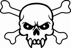 Image result for Cute Skull and Crossbones Stencil