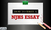 Image result for Sample Njhs Student Essay