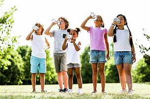 Image result for Children Drinking Water