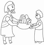 Image result for Cartoon Jesus Feeding 5000