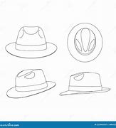 Image result for Fedora Hat Outline