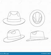 Image result for Lady with Fedora Hat Outline