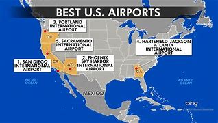 Image result for Major US Airports Map