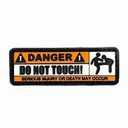 Image result for Do Not Touch Velcro Patch