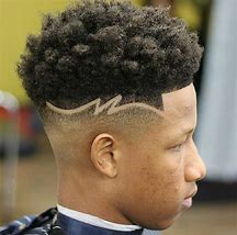 Image result for Curly Fade Haircut Black Men