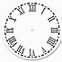 Image result for Roman Numeral Clock Faces without Hands