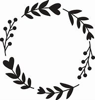 Image result for Flower Heart Wreath Clip Art