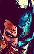 Image result for Batman and Joker Half Face Drawing