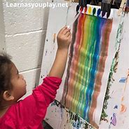 Image result for Rainbow Rain Painting