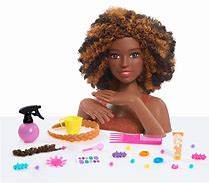 Image result for Styling Head Doll Brown Hair