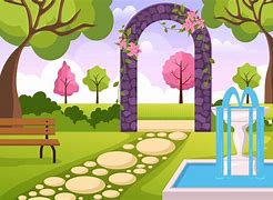 Image result for Cute Cartoon Garden